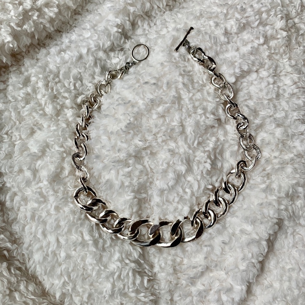 Silver Chain Link Necklace